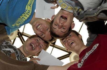 Students at Ashford School celebrates their 2010 A-Level results