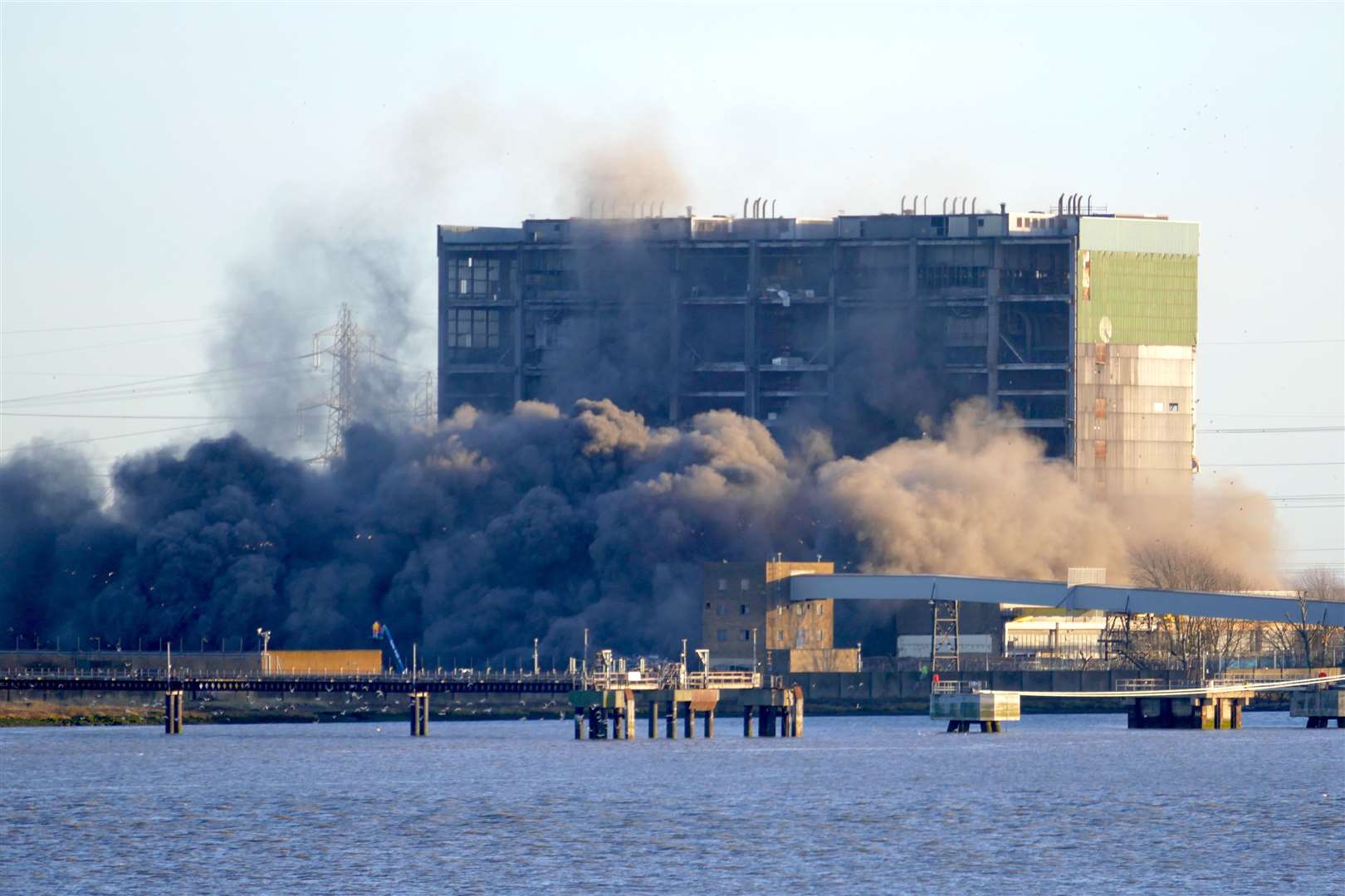 The coal bunkers have been blown up, picture Fraser Gray (6145017)