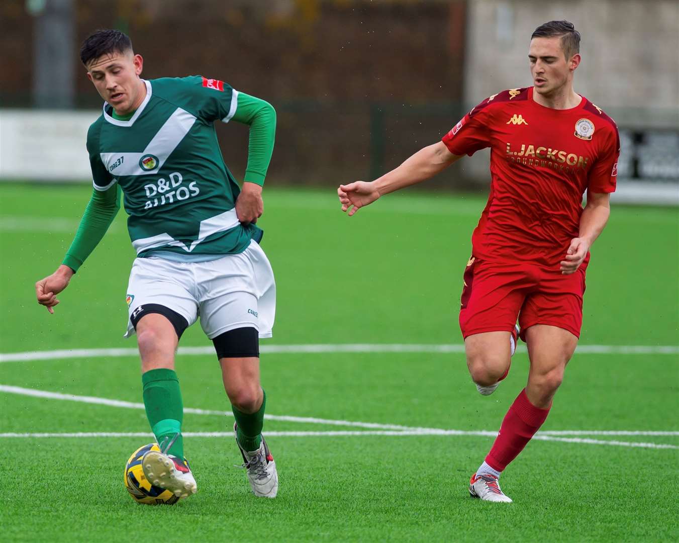 Ashford on their way to a 3-1 home win over Horndean. Picture: Ian Scammell