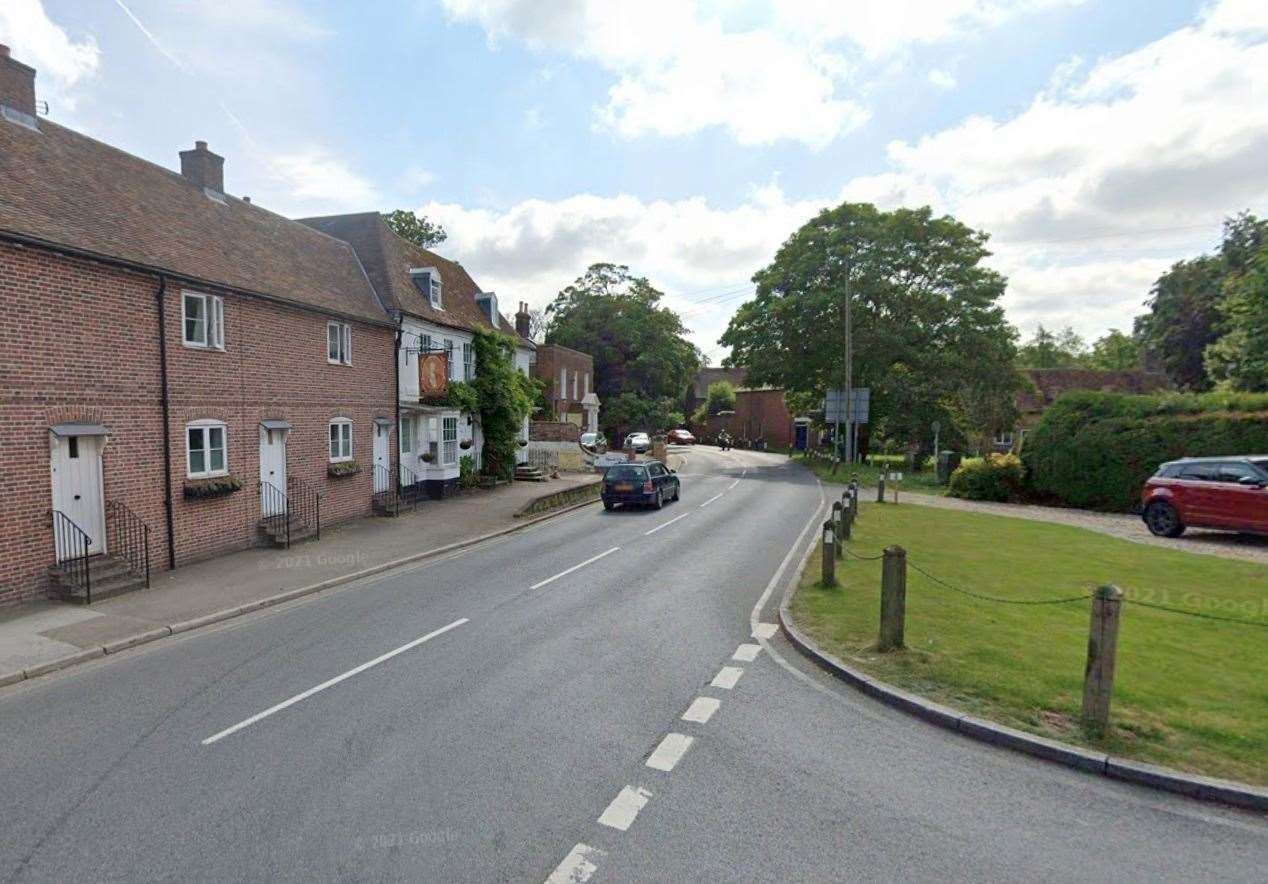 The crash happened on the A257 Littlebourne High Street. Picture: Google