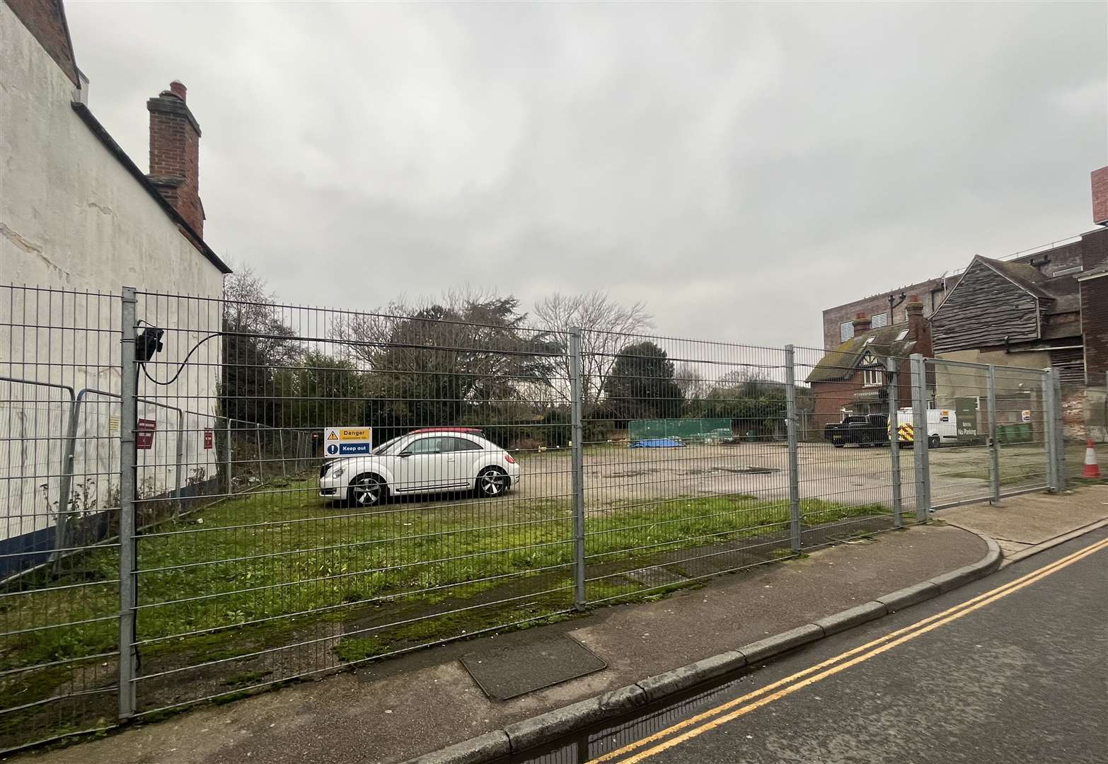 The car park in Stour Street, Canterbury, opposite The Foundry, is the proposed site for the urban mushroom farm and market