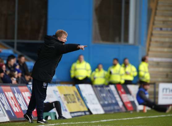 Ady Pennock in charge at Priestfield for the first time Picture: Andy Jones