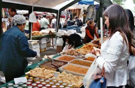 The vibrant market place in Lille Picture: Ken Brinsley