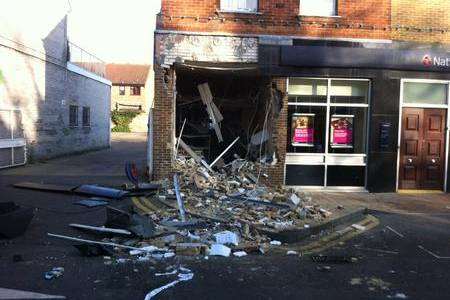 Snodland bank ram raid