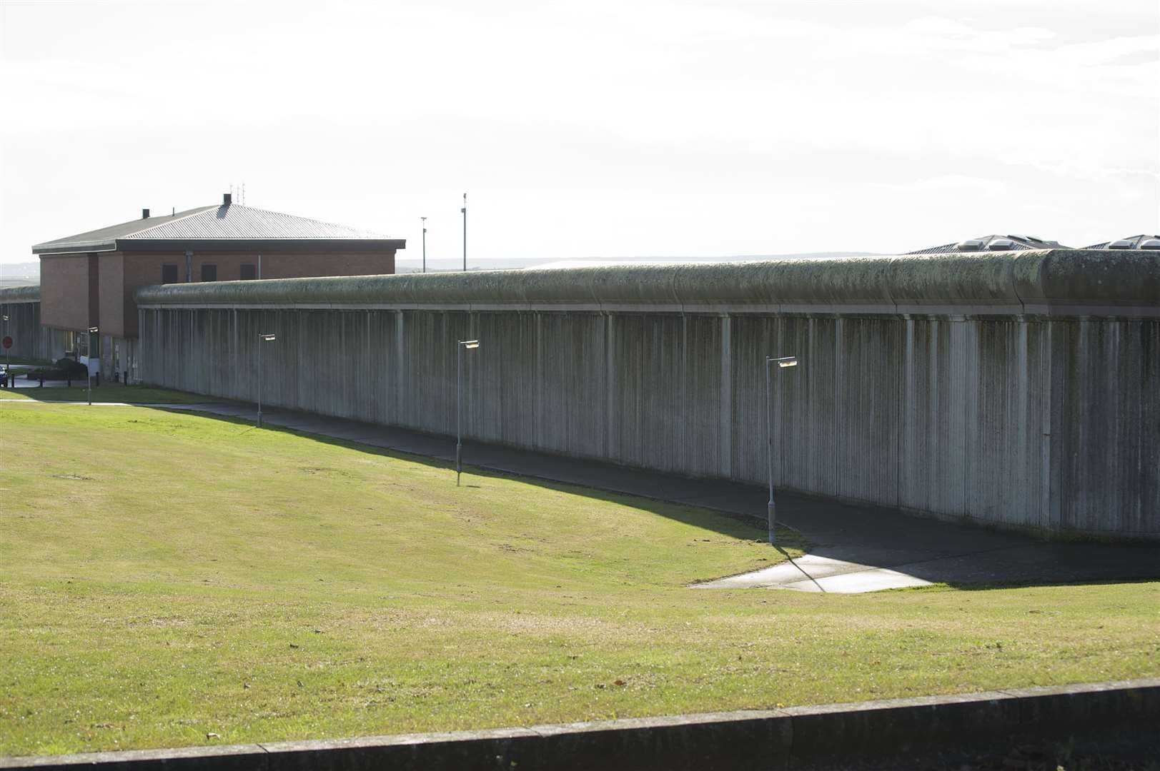 Swaleside Prison in Brabazon Road, Eastchurch: two men were caught throwing drugs over the fence