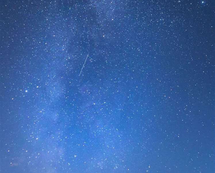 A meteor during a Perseid meteor shower seen from the Yorkshire Dales. Picture: Danny Lawson/PA Media