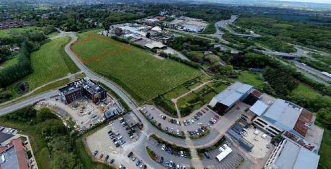 The site of the new Aldi store off Newnham Court Way in Maidstone