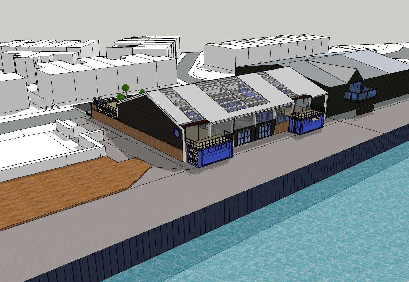 An image showing how the South Quay Shed might look. Picture: Canterbury City Council (12171278)