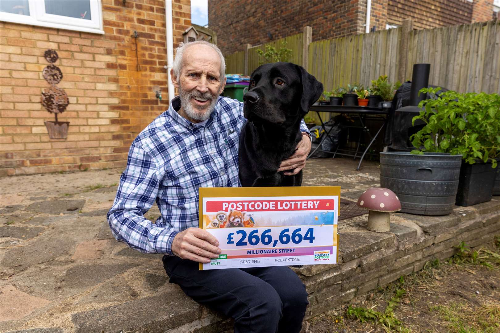 Malcolm Blanche is celebrating after pocketing a whopping £266,664. Picture: People's Postcode Lottery