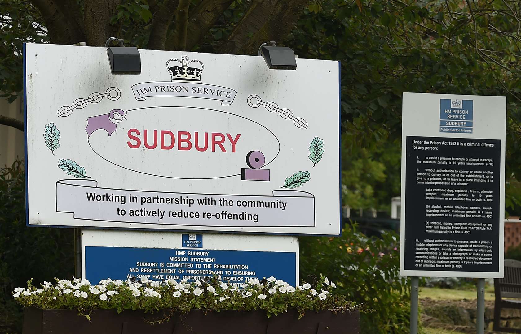 Some of the inmates released early were at HMP Sudbury in Derbyshire (PA)