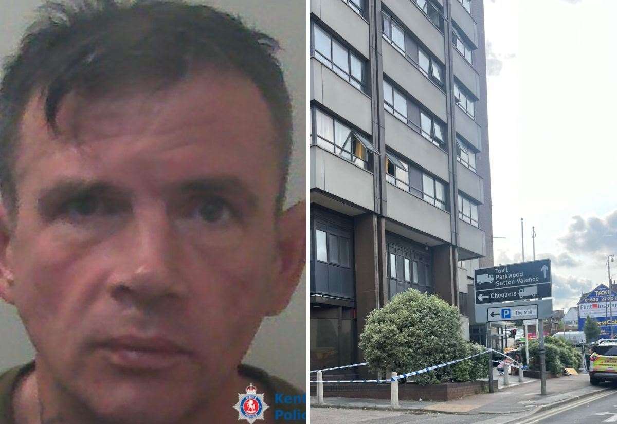 Shoplifting thug violently stamped on victim’s head in attack outside Miller Heights block of flats in Maidstone town centre