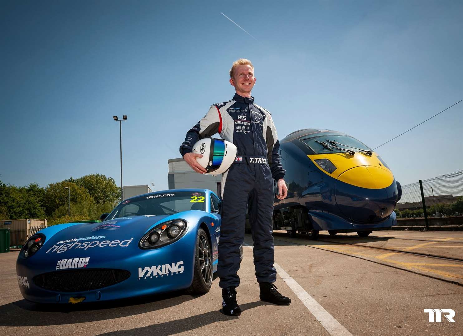 Racer Toby Trice also drives high speed trains for Southeastern Picture: Ady Kerry / Southeastern