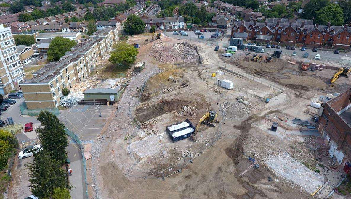 The demolished site on the Christ Church University campus (3491880)