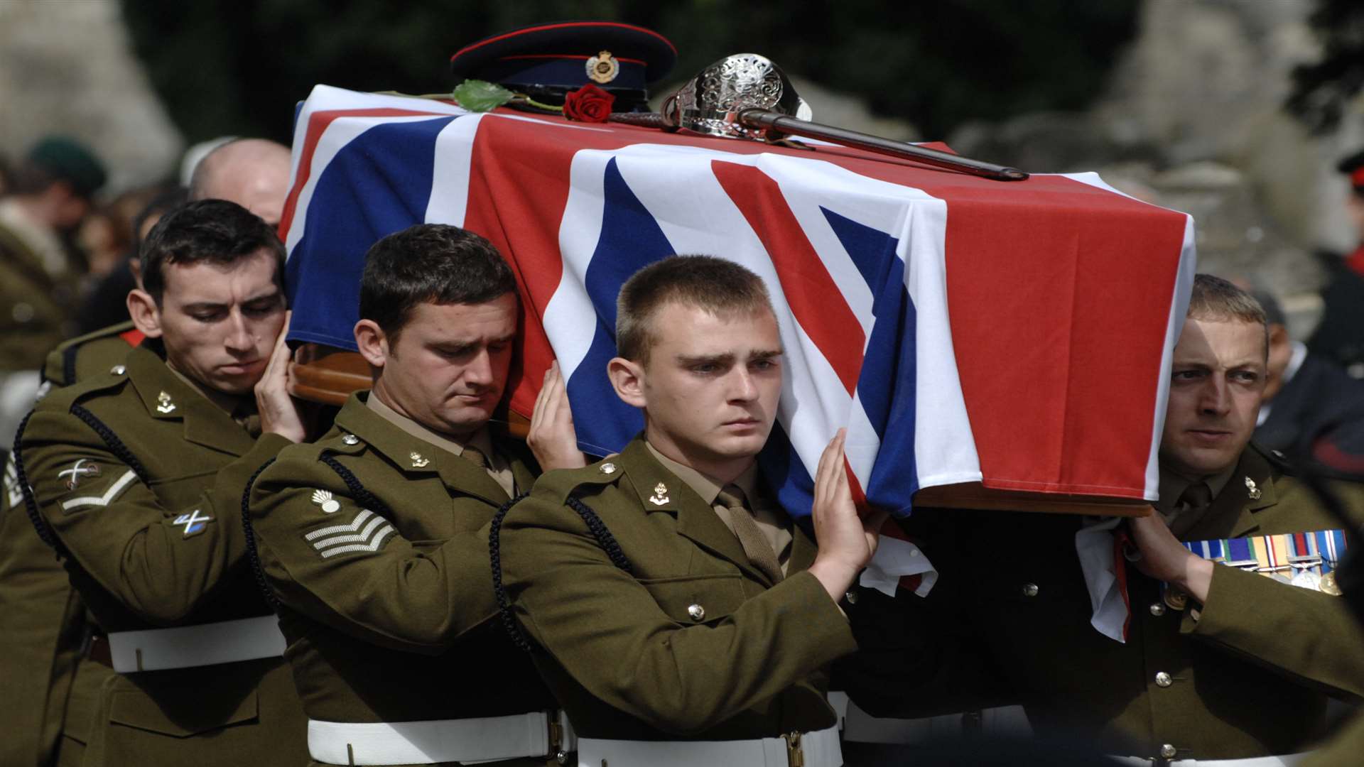 Funeral of Ben Babington Browne at All Saints Church in Maidstone