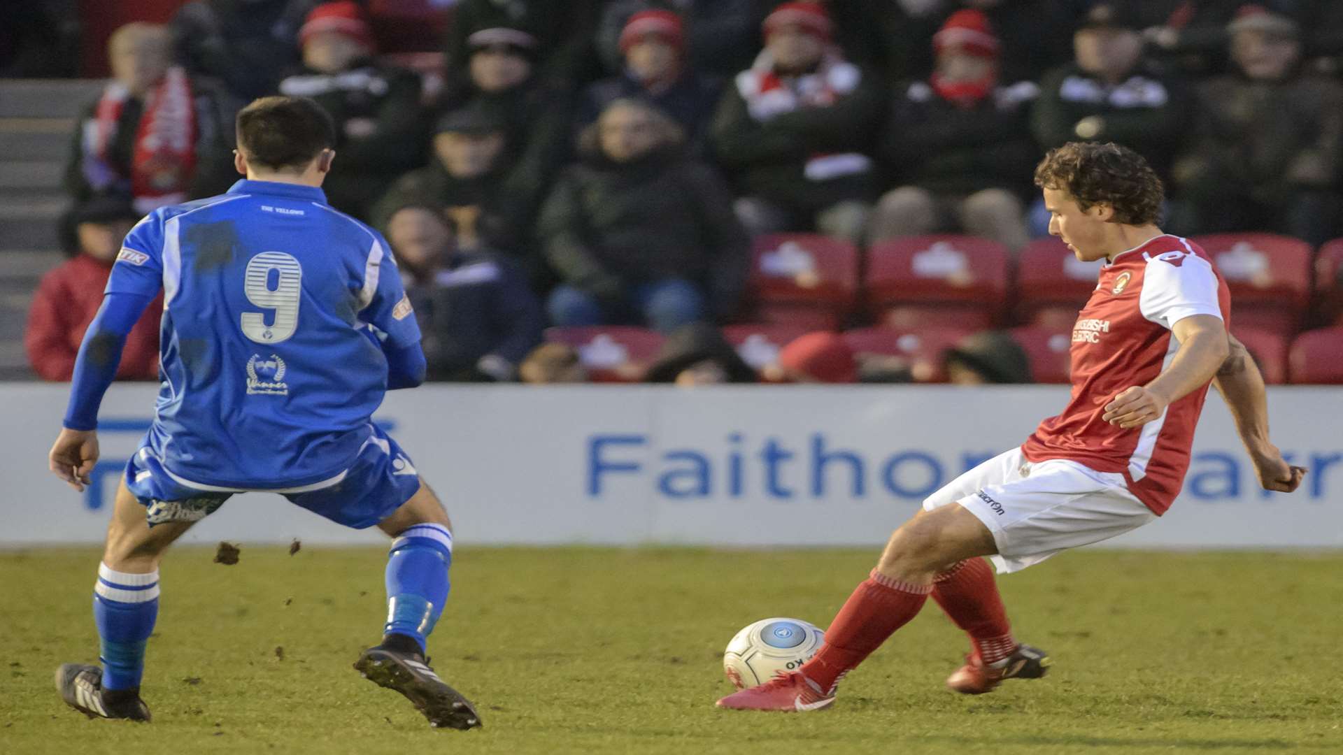 Lawrie Wilson launches the ball forward Picture: Andy Payton