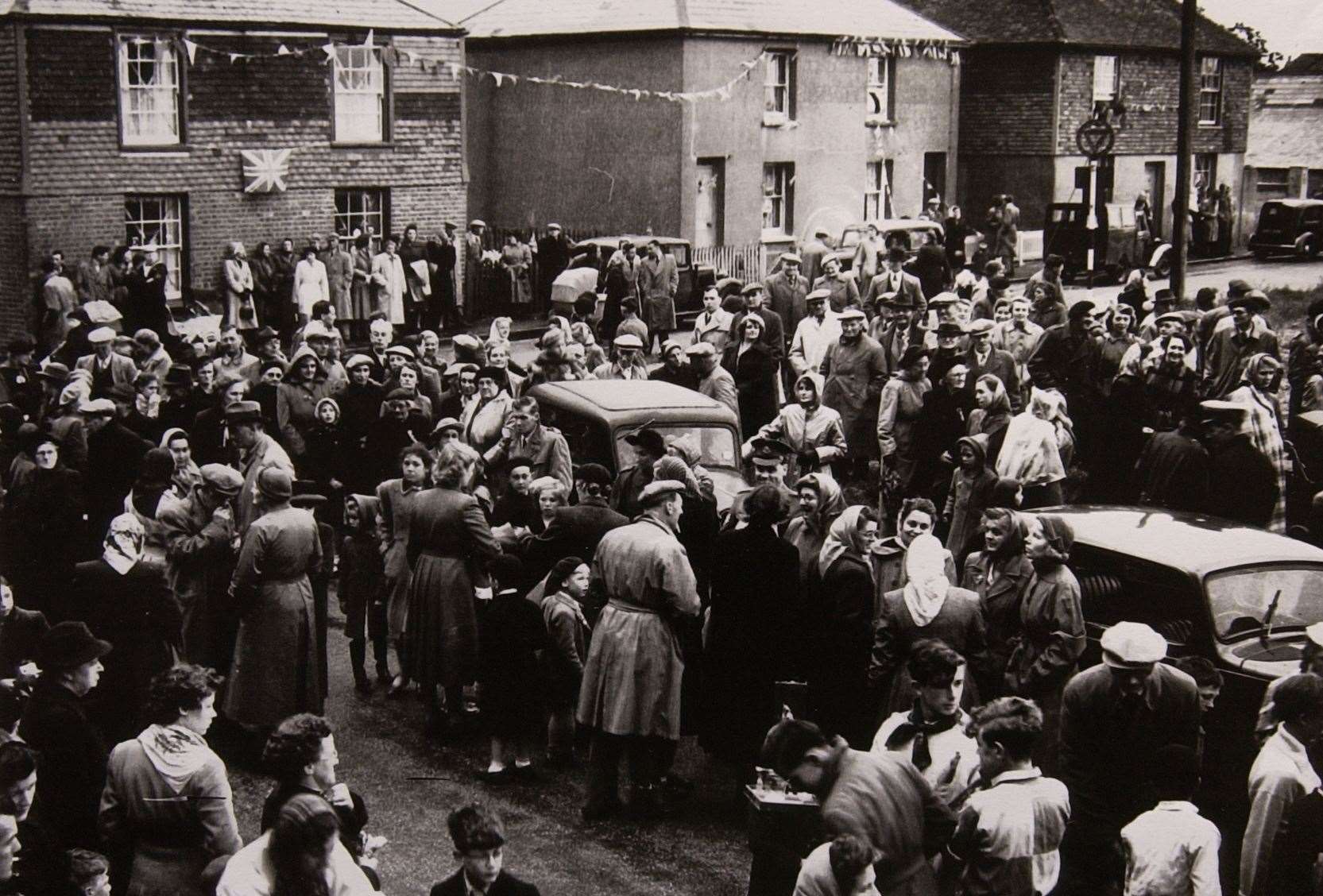 Bunting was hung in Lydd for Coronation Day