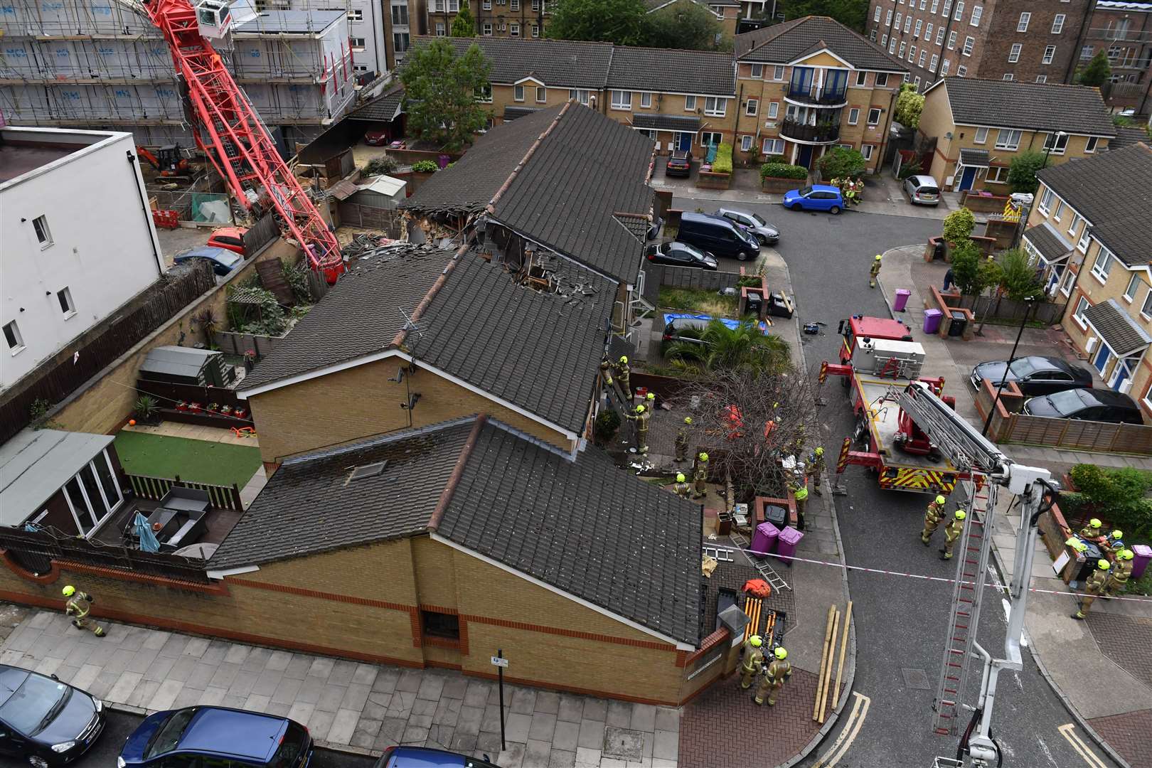 The scene in Bow, east London (Dominic Lipinski/PA)