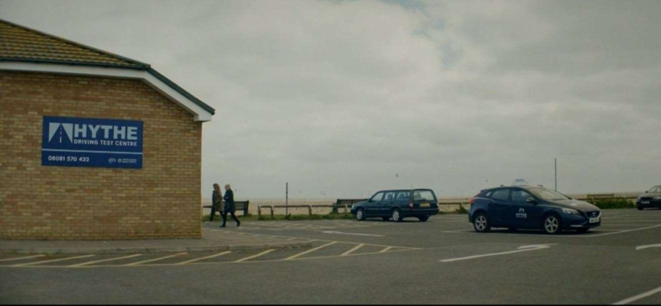 The made up driving test centre. Photo: BBC iPlayer