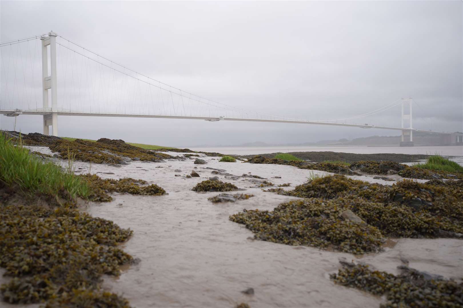 The Severn Crossing as Storm Evert gathered pace (Ben Birchall/PA)