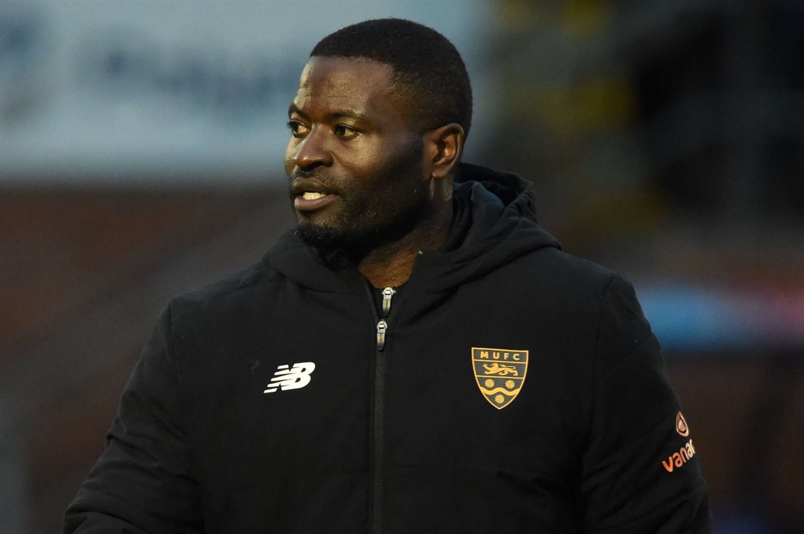 Maidstone United manager George Elokobi. Picture: Steve Terrell