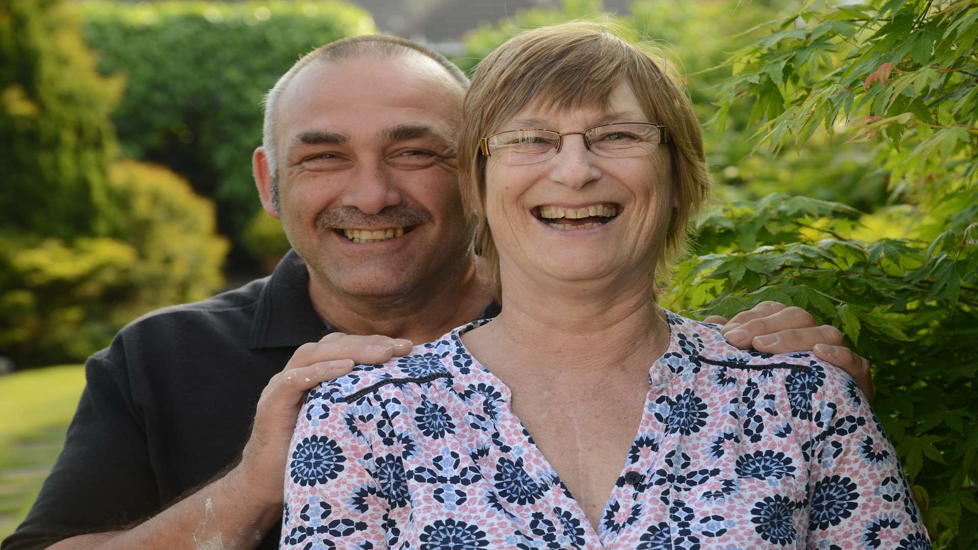 Helen with her brother Andy Christie who also donated her a kidney