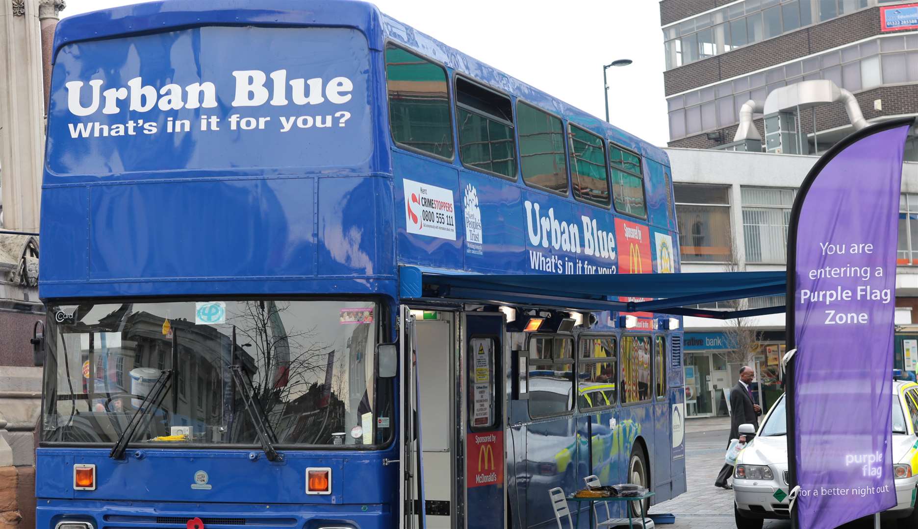 The Urban Blue Bus initiative was started in 2012 to help revellers (1222631)