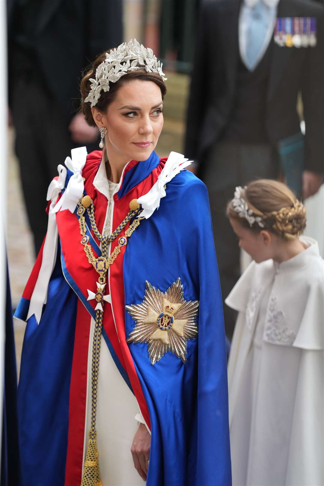 The Princess of Wales arrives at the coronation ceremony (Dan Charity/The Sun/PA)