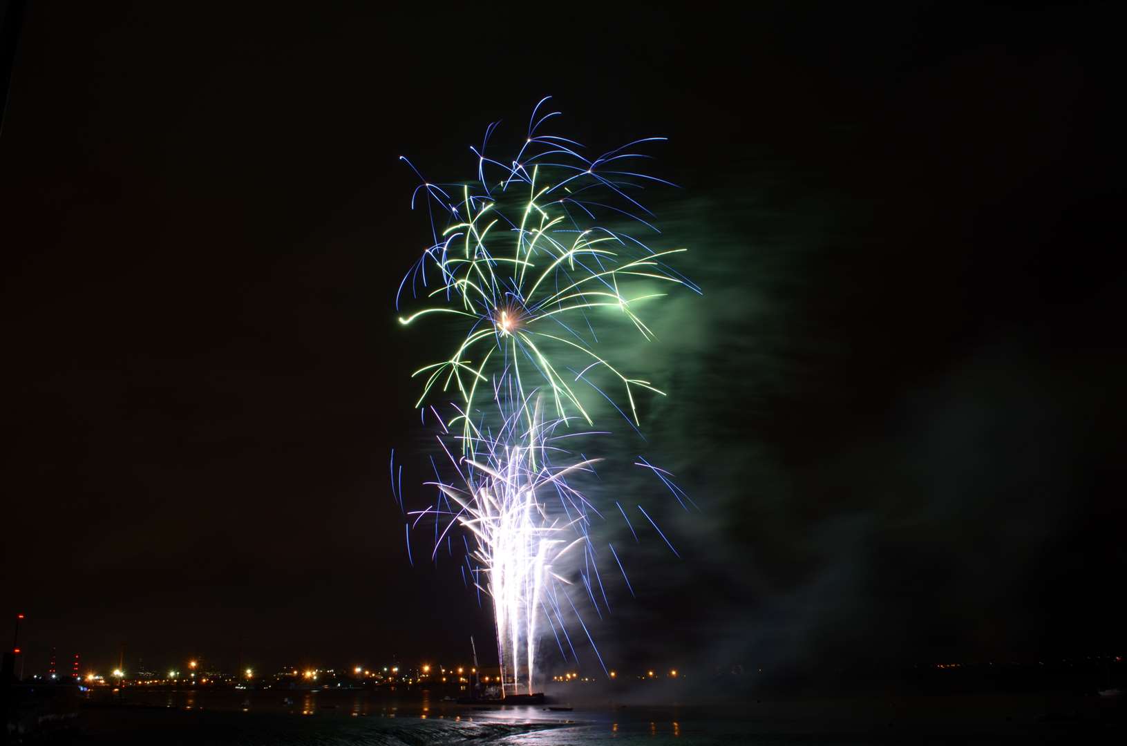 The Gravesend riverside fireworks show last year. Photo: Jason Arthur