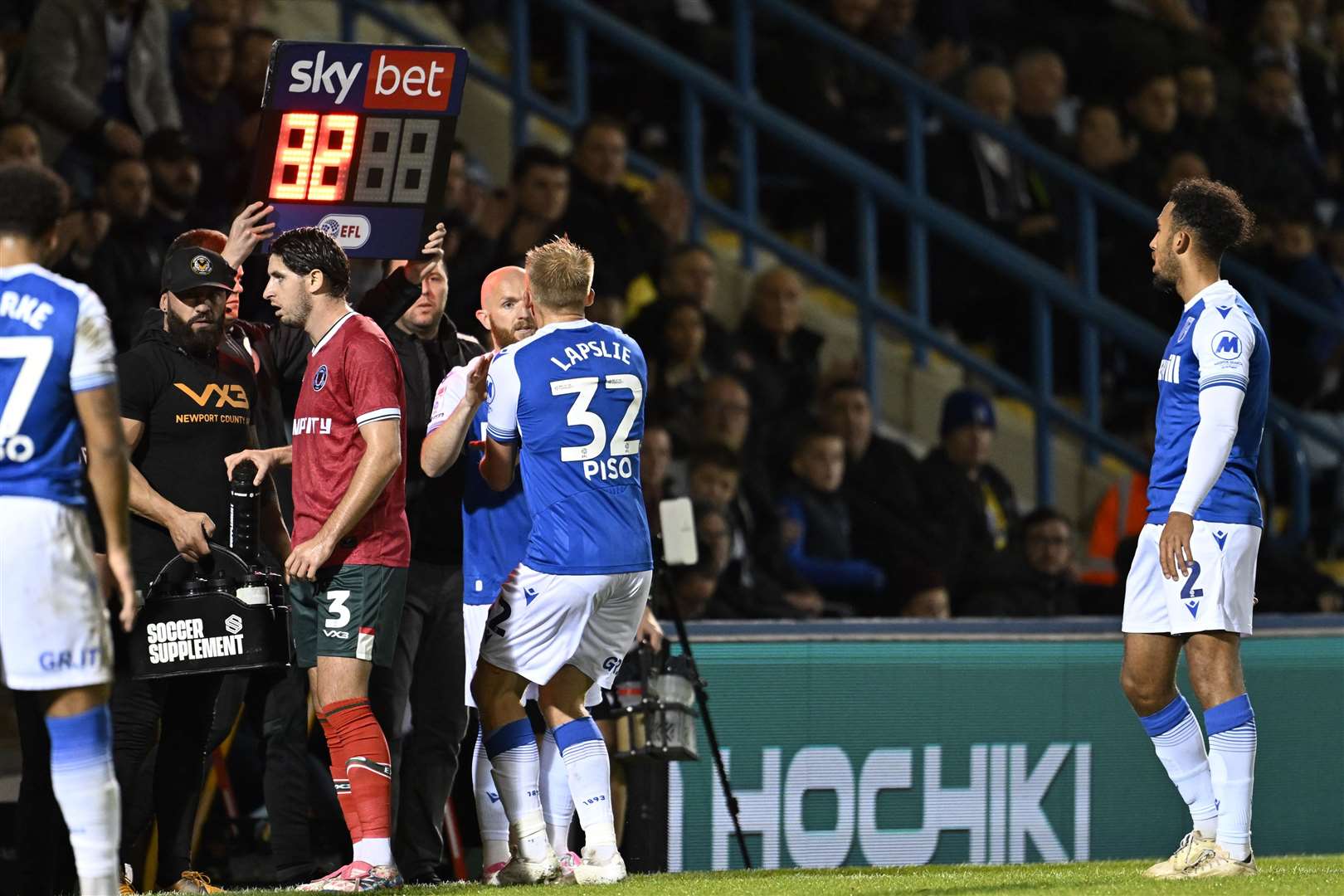 Jonny Williams replaced injured George Lapslie midway through the first half against Newport Picture: Barry Goodwin