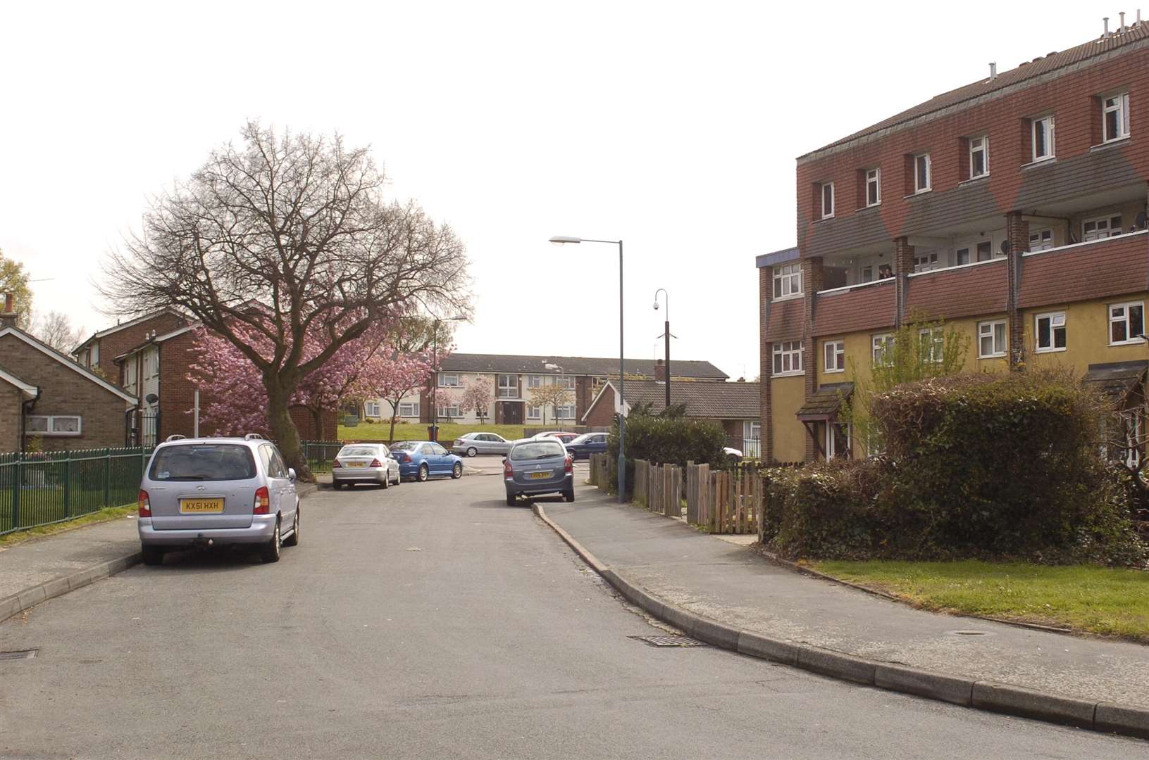 Police were called to Alamein Gardens, Stone, near Dartford