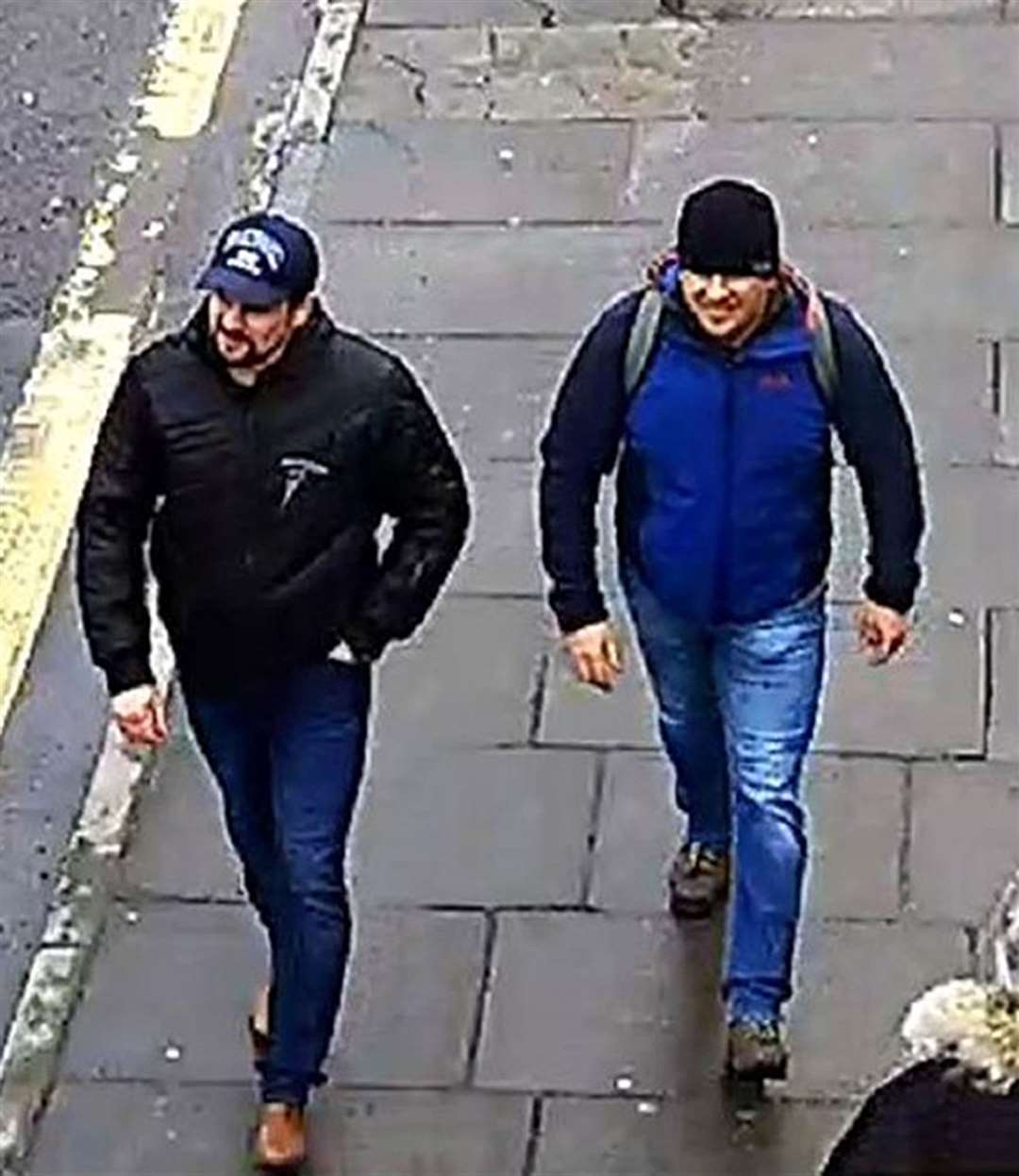 A CCTV image of Russian Nationals Ruslan Boshirov and Alexander Petrov in Salisbury (Metropolitan Police/PA)