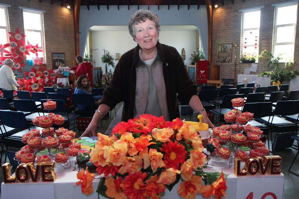 Patricia Nicholson at the St Peter's Church 40th anniversary celebrations