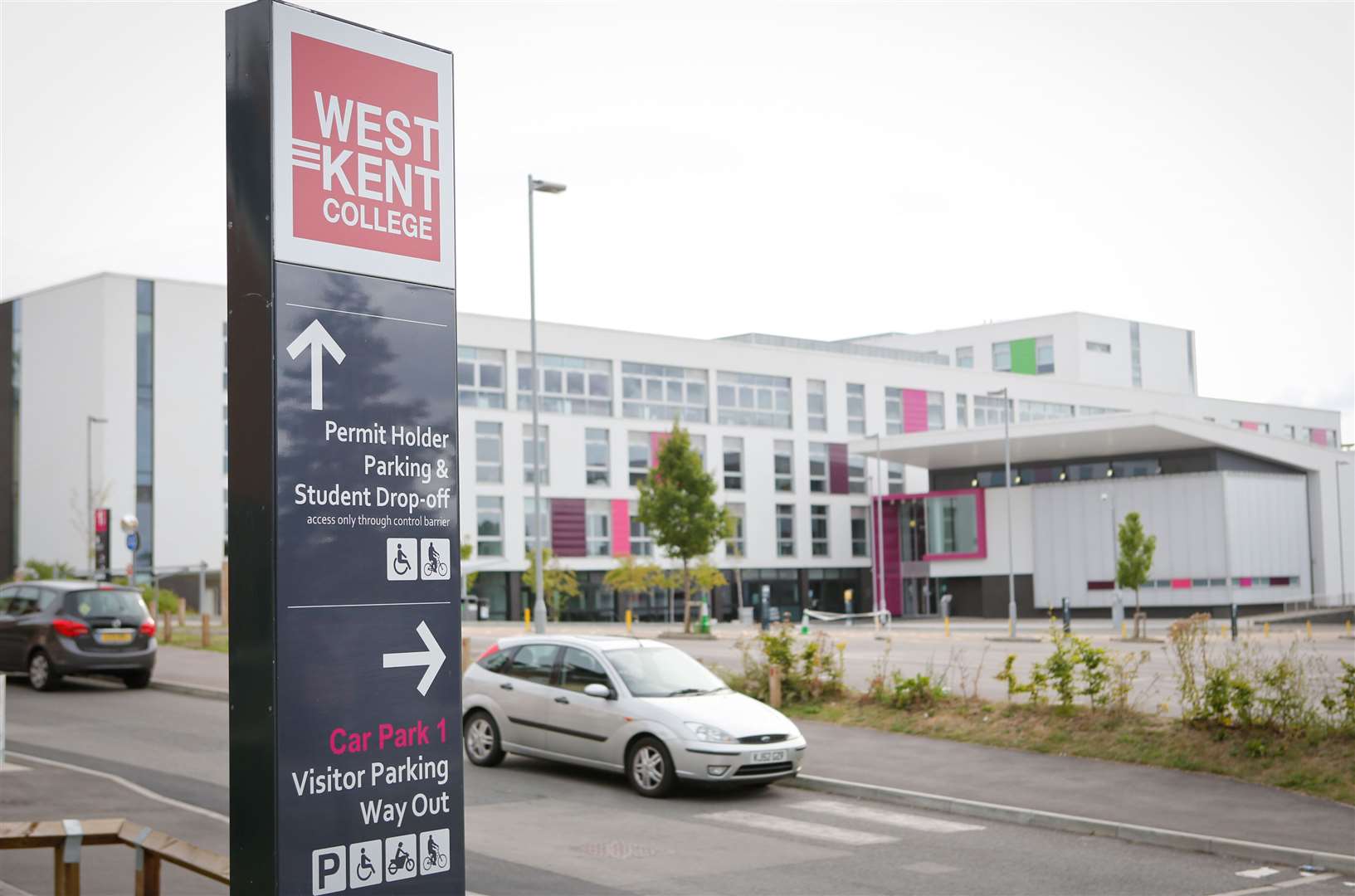 Alan Harrand stopped his car near Tonbridge's West Kent College. Stock picture: Matthew Walker