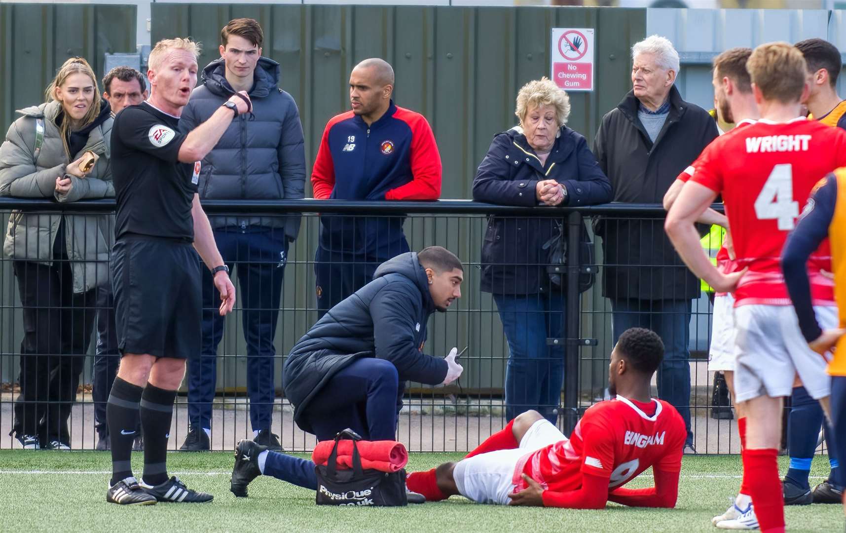 Rakish Bingham was injured at Slough last season. Picture: Ed Miller/EUFC