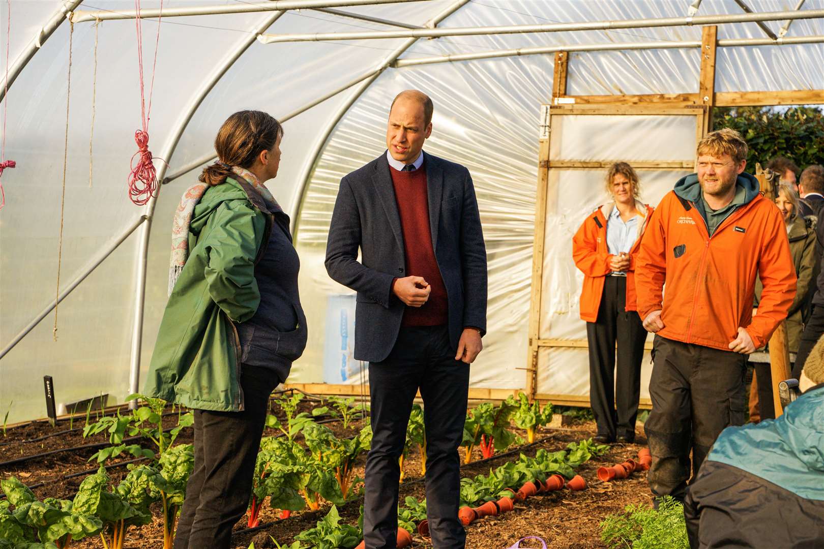 William met a number of staff and volunteers (Hugh Hastings/PA)