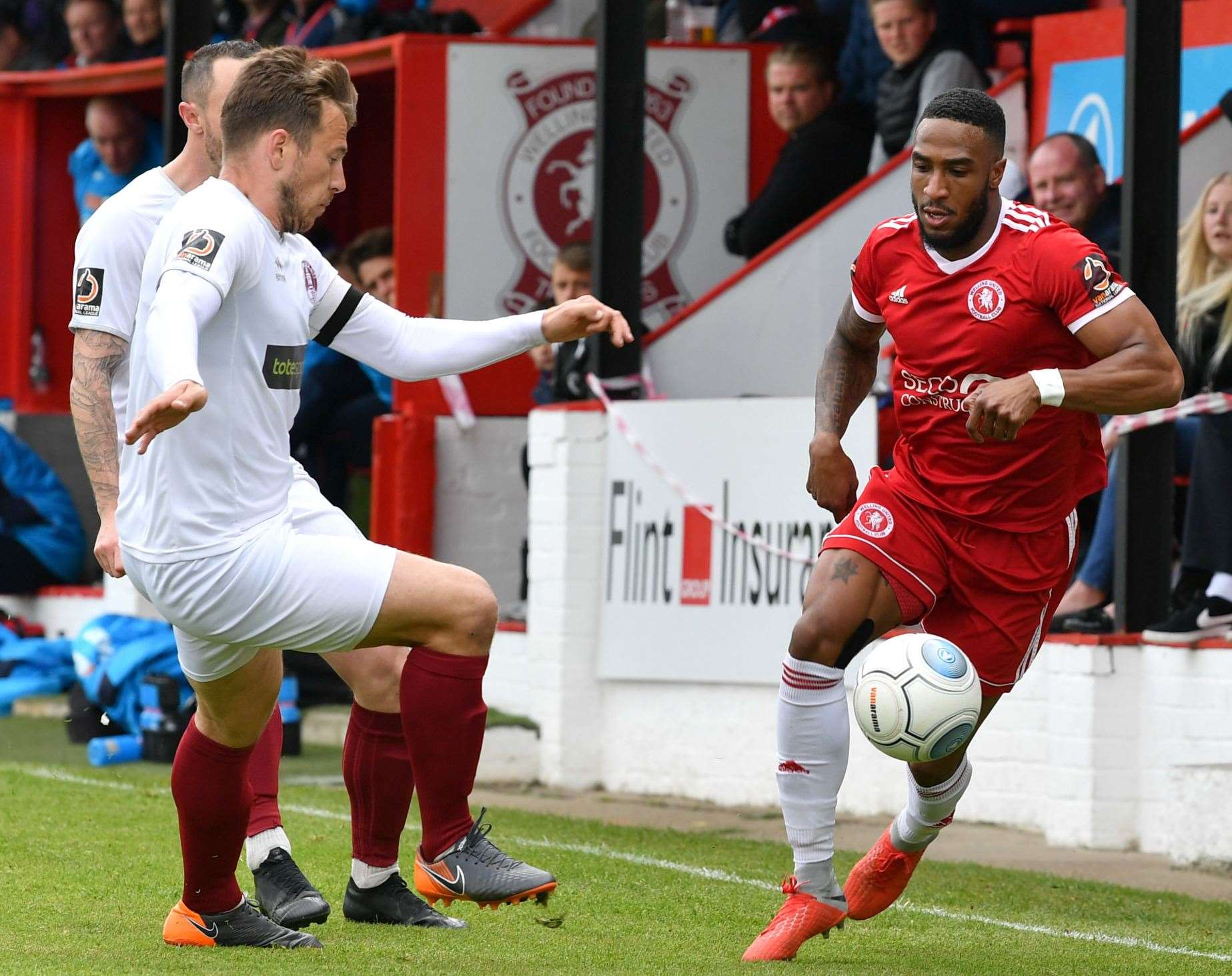 Gavin McCallum finds his path forward blocked by Chelmsford on Sunday. Picture: Keith Gillard (9719175)