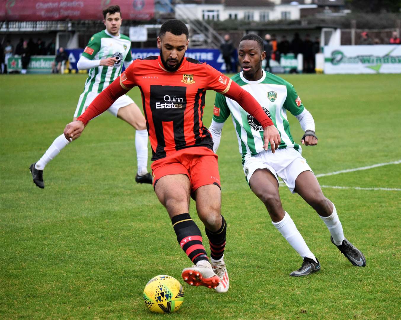 Johan Caney-Bryan scored Sittingbourne's winner at VCD Picture: Ken Medwyn