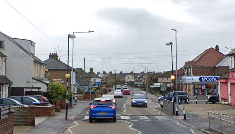 Police are appealing for witnesses after a pedestrian was hit by a car which fled the scene in Newington Road, Ramsgate. Picture: Google