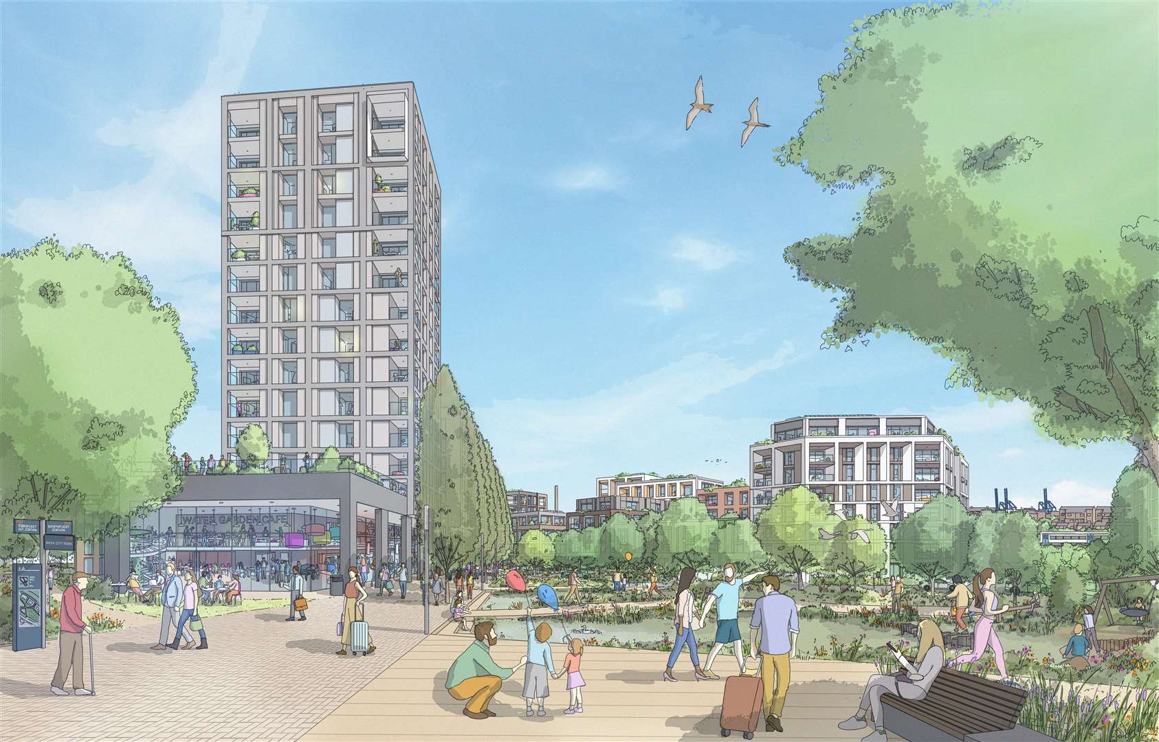 Ebbsfleet Garden City Plans Revealed For City Centre Around Ebbsfleet International Station As