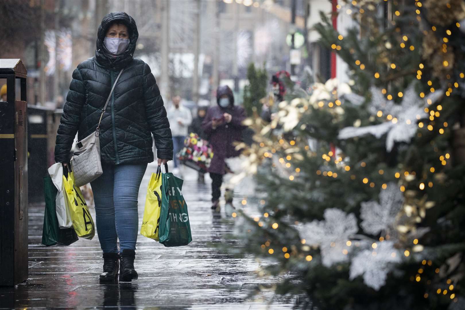 Non-essential shops have reopened in parts of Scotland, including Glasgow, moved to Level 3 restrictions (Jane Barlow/PA)