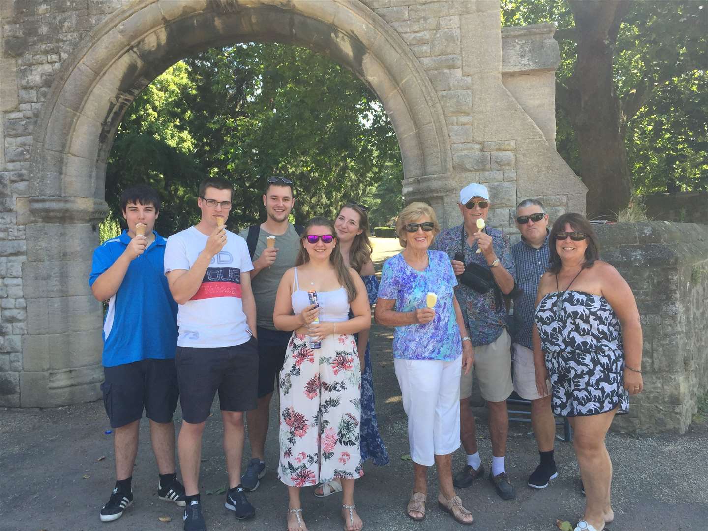 Tina Rogan's family got together on the RIver Medway to celebrate her birthday