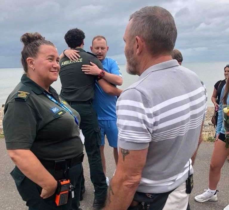 The ex-Royal Marine Commando spoke to a paramedic that was called to the beach. Picture: Wayne Sullivan