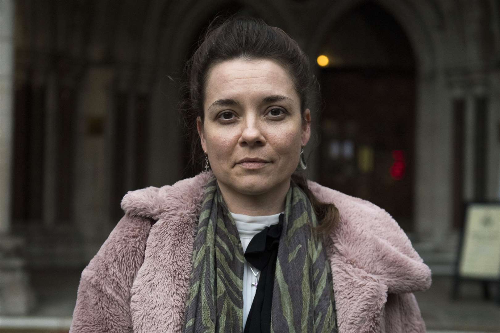 Paula Parfitt, the mother of five-year-old Pippa Knight, outside the Royal Courts of Justice, London (Kirsty O’Connor/PA)