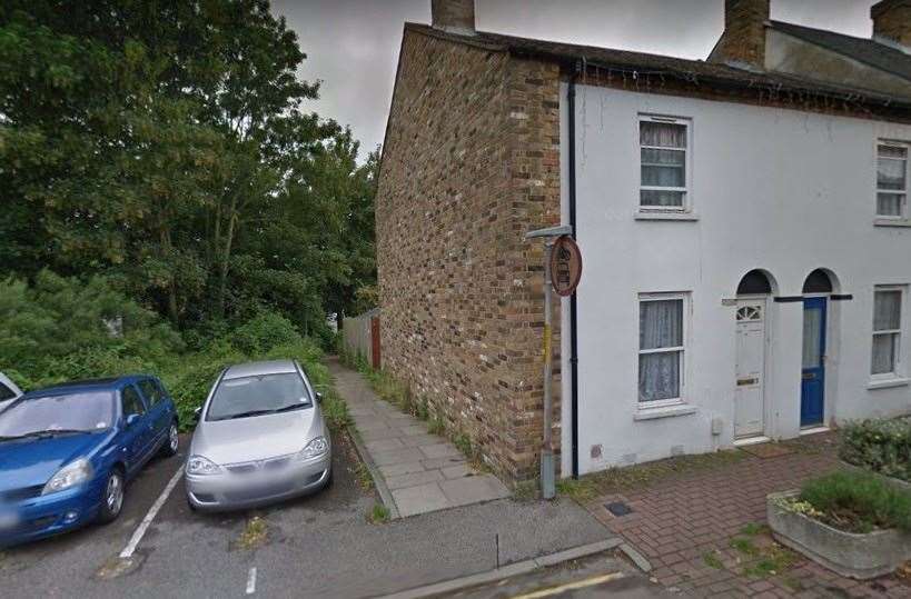 A woman's bag was taken in the alleyway between Camden Street and Woollett Street in Maidstone. Picture: Google Street View