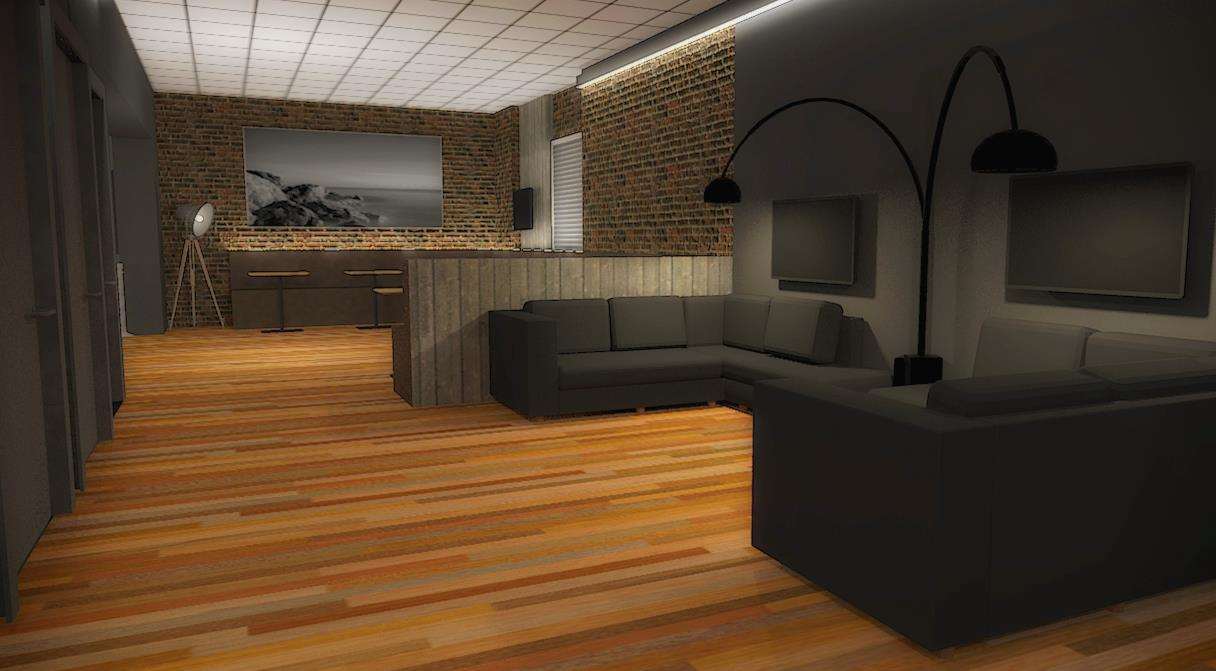 CGI designs showing how the inside of the cinema could look at the Marsh Academy in New Romney. It would be the Marsh's only cinema.