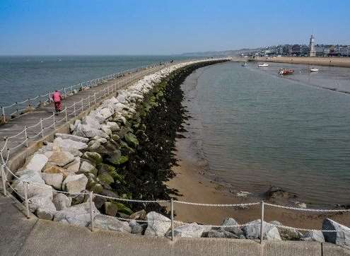 What Herne Bay's harbour arm looks like