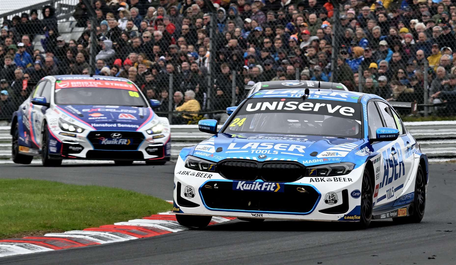 Jake Hill scored a race win and two seconds at Brands Hatch last month to seal this year’s BTCC title driving for Laser Tools Racing with MB Motorsport. Picture: Simon Hildrew