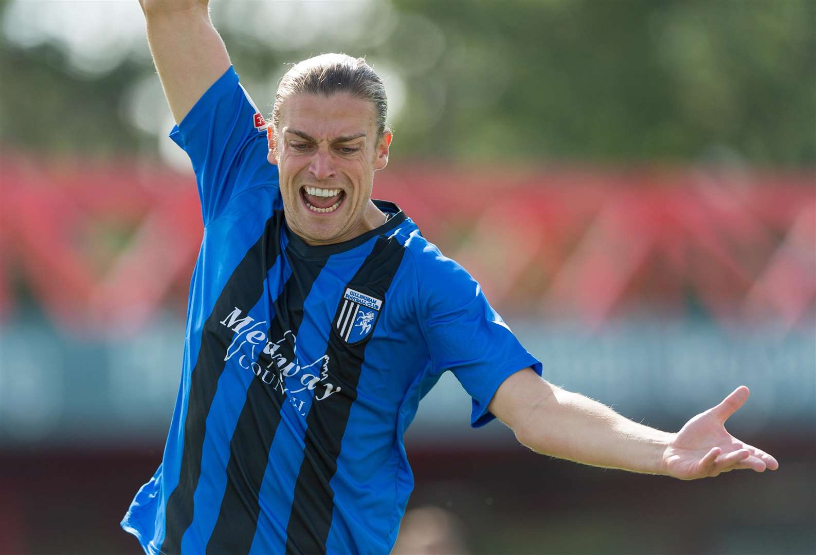 Gillingham striker Tom Eaves Picture: Ady Kerry