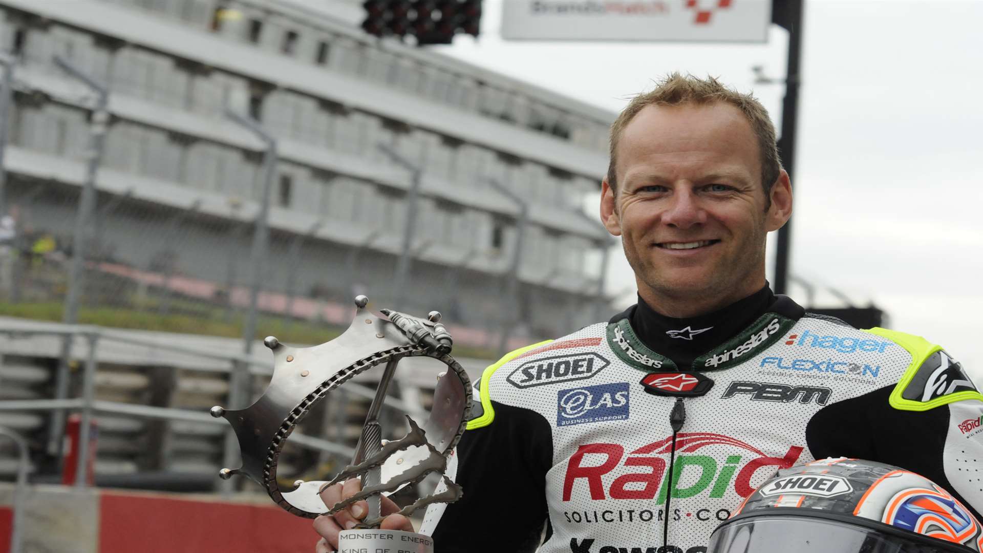 Shane Byrne at the British Superbike Championship at Brands Hatch last summer.