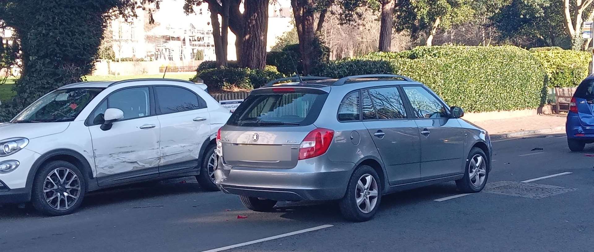 The accident happened in Sandgate Road. Picture: Liam T